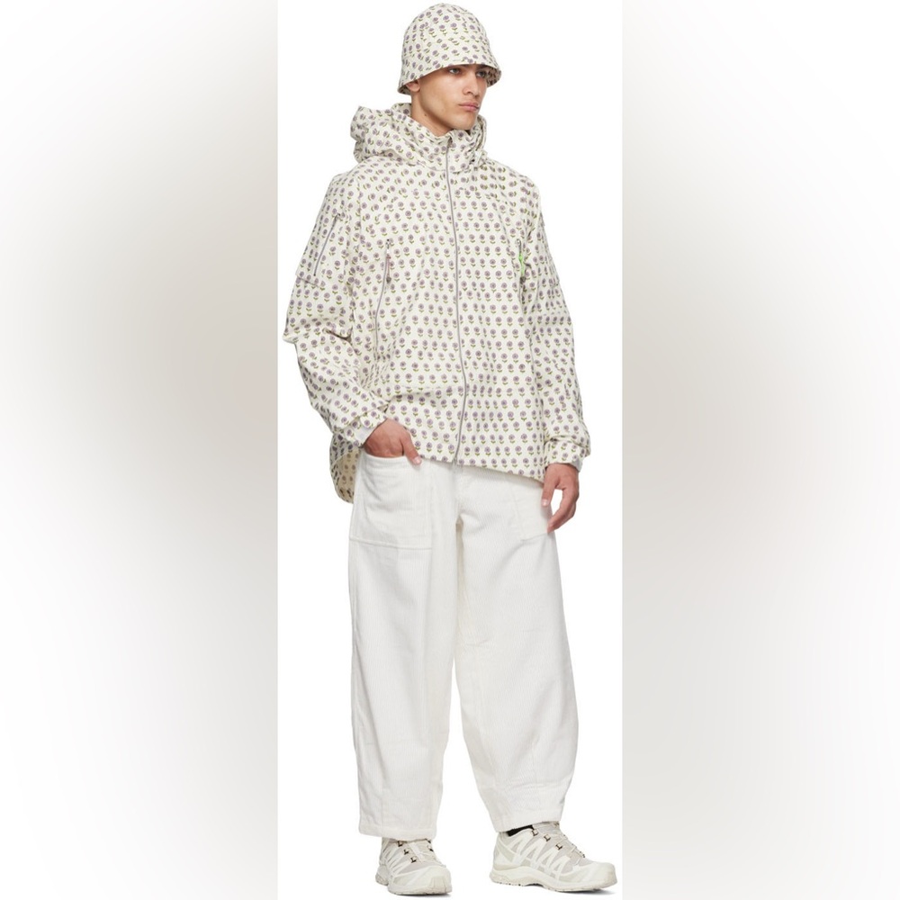 NWOT Gentle Fullness Story Mfg. White Organic Cotton Baggy Corduroys Unisex S